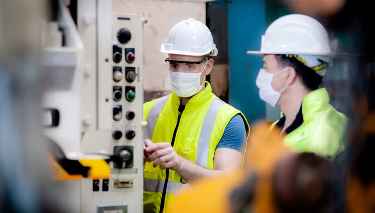 A Senior Technician Training Associate on Equipment