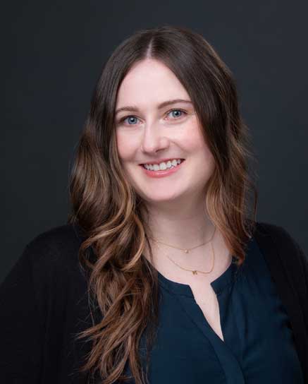 smiling woman with long hair