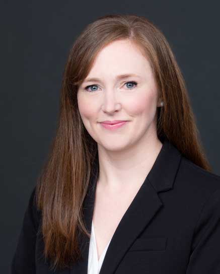 woman with long auburn hair