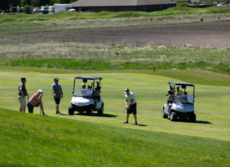 group of golfers