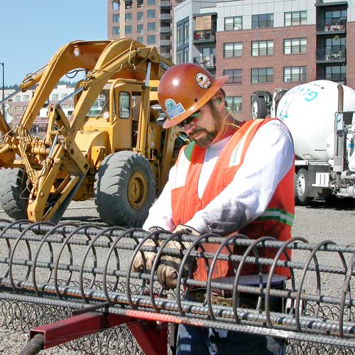 man in hard hat working