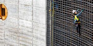 worker on scaffolding