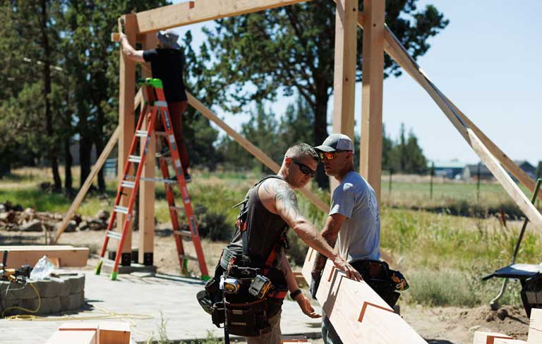men working construction