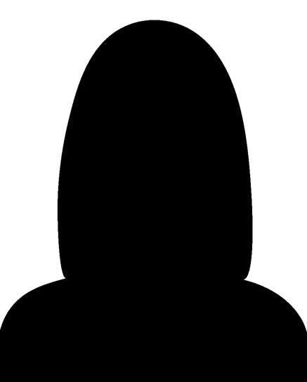 long hair female silhouette