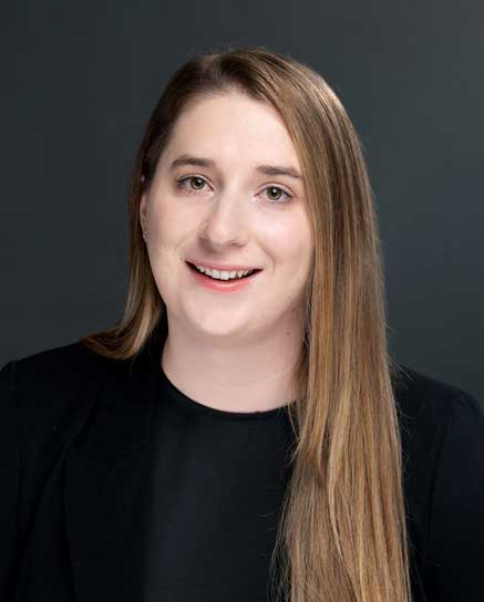 smiling woman with long hair