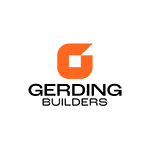 orange logo with black text