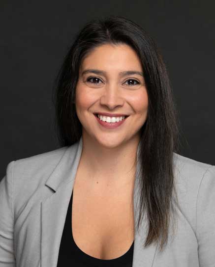 smiling woman with long hair