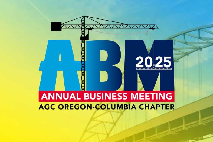 logo with a bridge and construction crane