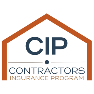 orange house shape with text