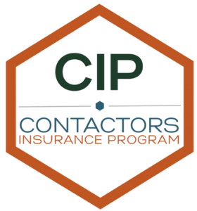 cip logo with orange hexagon